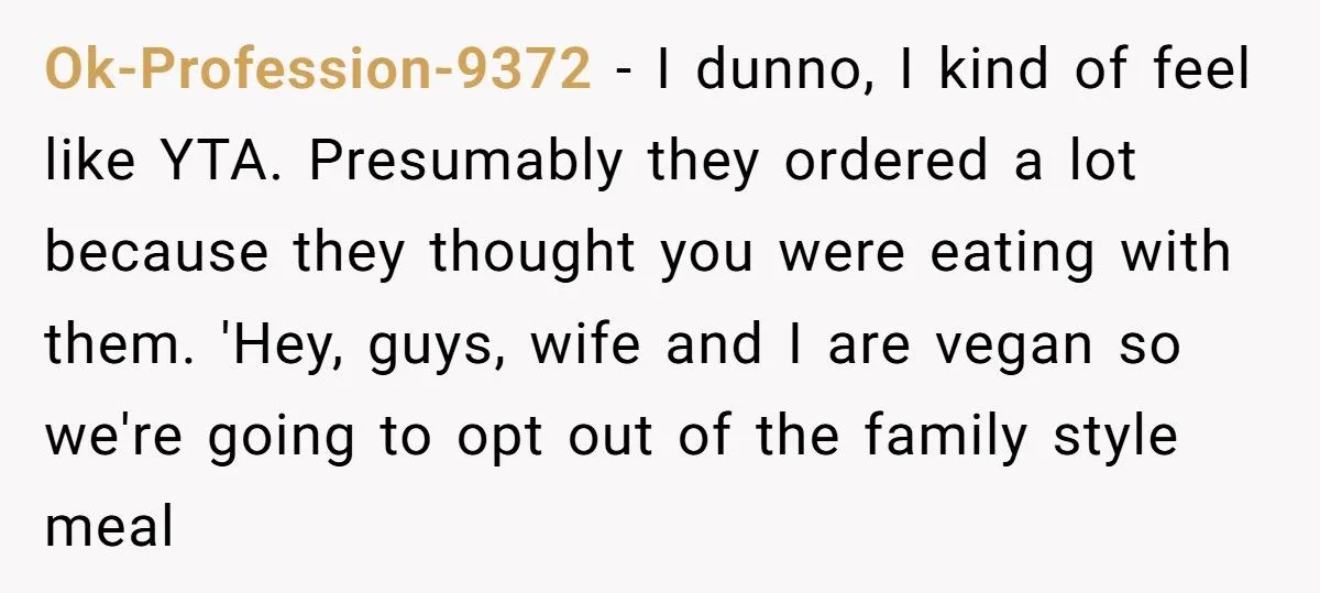 Vegan Couple Refuses To Pay $120 For “Family Style” Dinner After Only Eating Bread Generated by Aubtu.biz