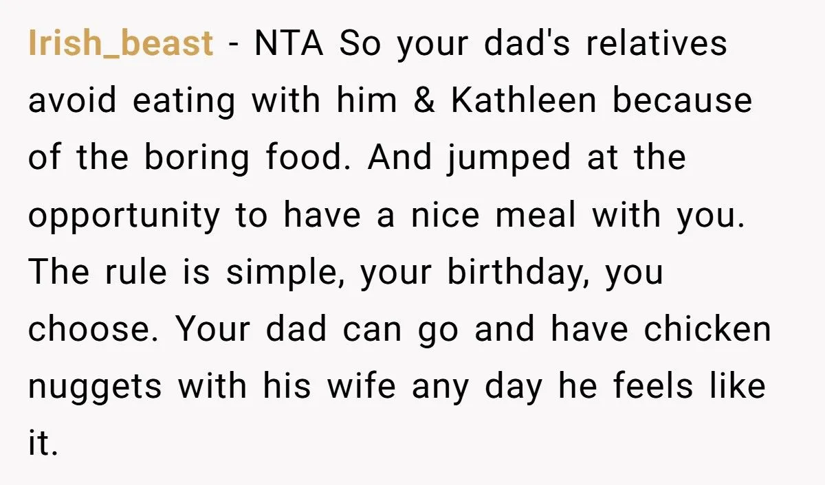 Man Refuses To Spend His Birthday At Fast Food Joint Just To Please Stepbrother’s “Picky” Diet Generated by Aubtu.biz