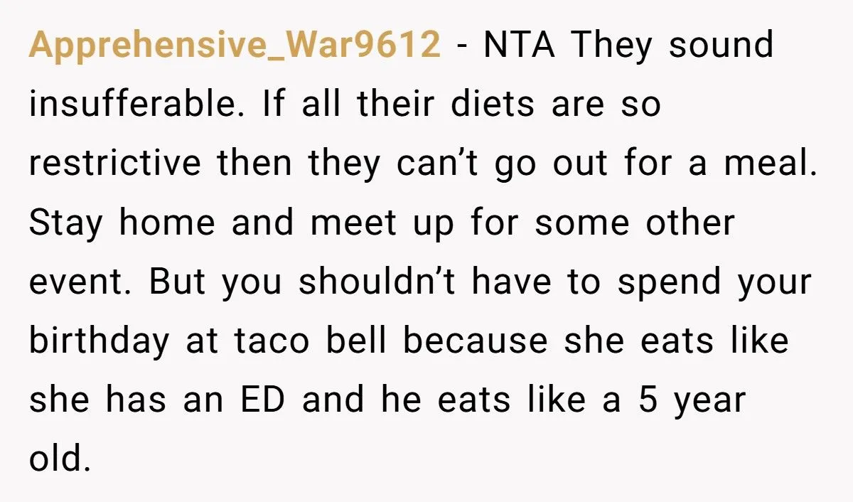 Man Refuses To Spend His Birthday At Fast Food Joint Just To Please Stepbrother’s “Picky” Diet Generated by Aubtu.biz