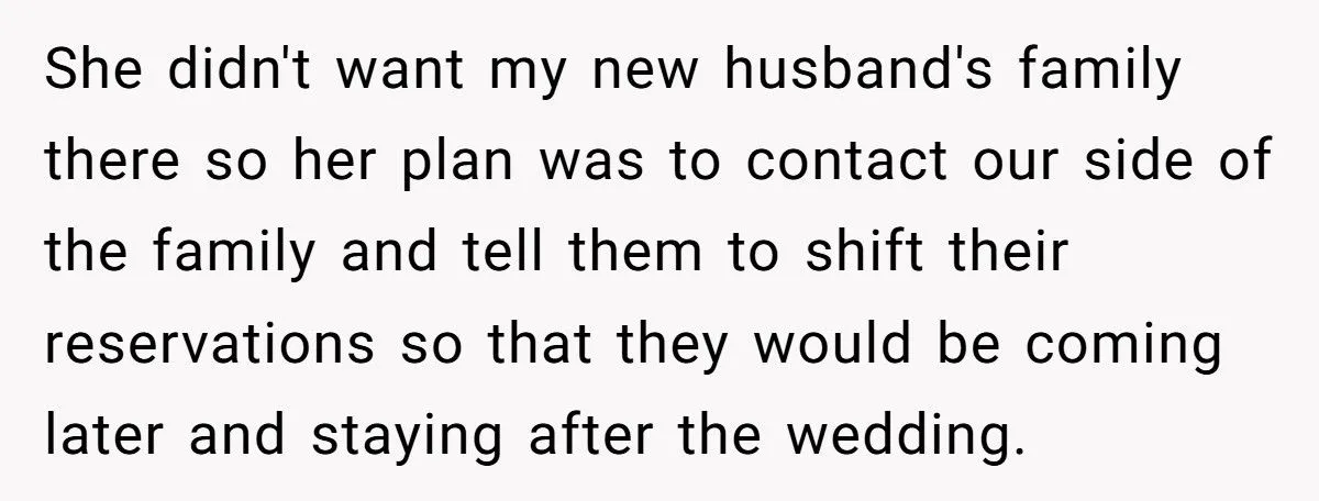 Mother Turns Wedding Into Family Reunion Behind Bride’s Back, Gets Blindsided When Newlyweds Disappear Generated by Aubtu.biz