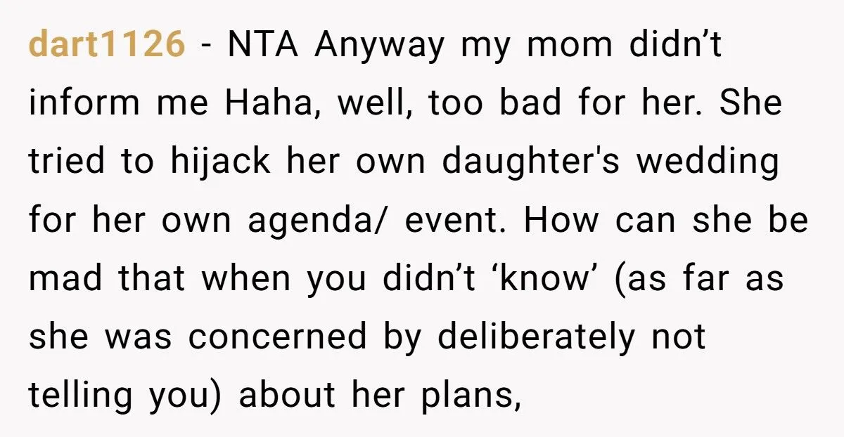 Mother Turns Wedding Into Family Reunion Behind Bride’s Back, Gets Blindsided When Newlyweds Disappear Generated by Aubtu.biz