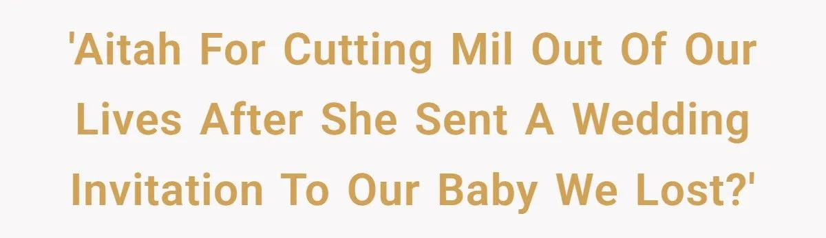 Grieving Mom Shuts Out MIL After She Weaponizes Her Miscarriage In The Cruelest Way Generated by Aubtu.biz