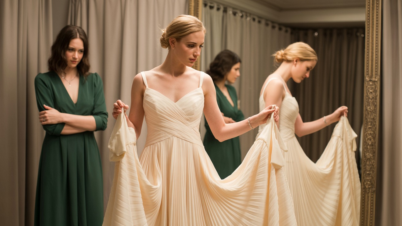 This Bridesmaid Ordered A Dress Three Sizes Too Small, Then Blamed The Bride For Buying A Backup Dress