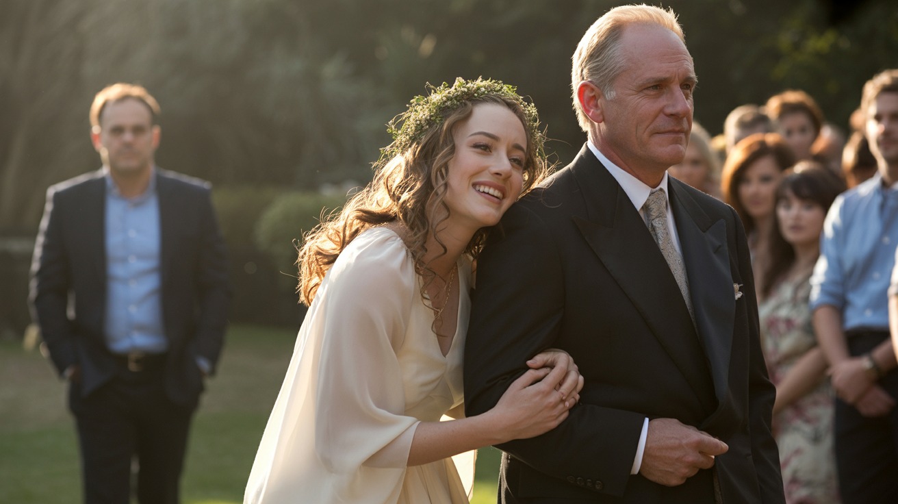 Man Who Always Called Her “Stepdaughter” Rages When She Chooses Grandpa To Walk Her Down The Aisle