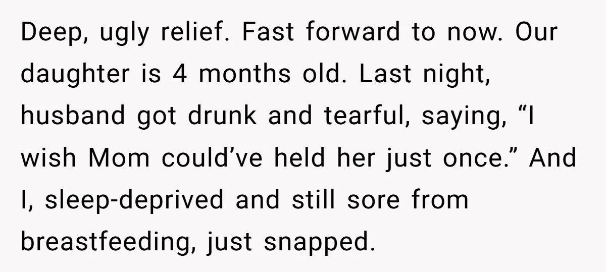 Wife Snaps At Drunk Husband, Says She’s Glad His Toxic Mom Died Before Meeting Their Baby Generated by Aubtu.biz