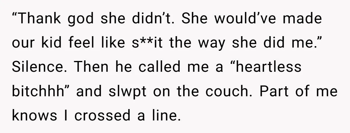 Wife Snaps At Drunk Husband, Says She’s Glad His Toxic Mom Died Before Meeting Their Baby Generated by Aubtu.biz