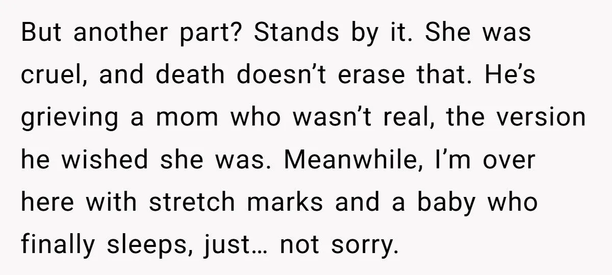 Wife Snaps At Drunk Husband, Says She’s Glad His Toxic Mom Died Before Meeting Their Baby Generated by Aubtu.biz