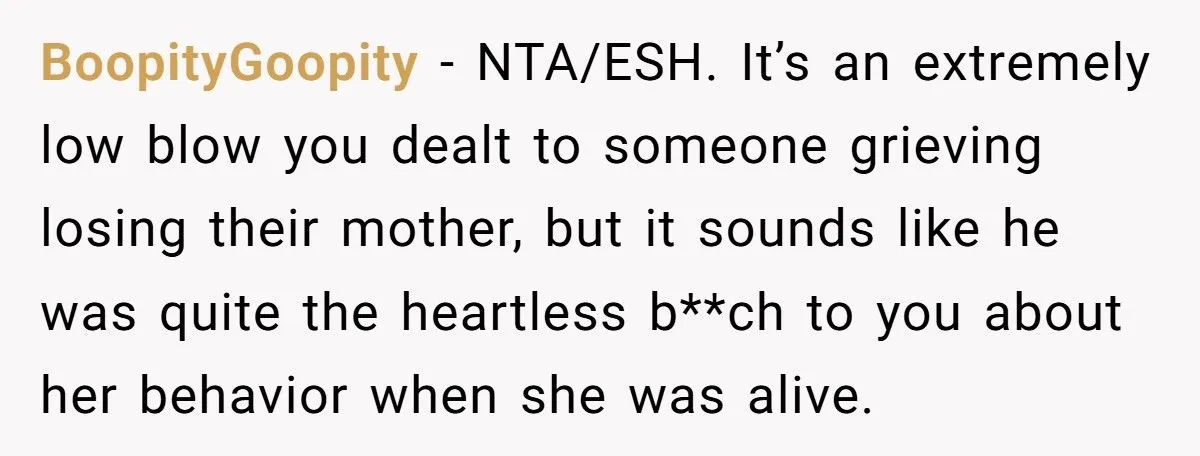 Wife Snaps At Drunk Husband, Says She’s Glad His Toxic Mom Died Before Meeting Their Baby Generated by Aubtu.biz
