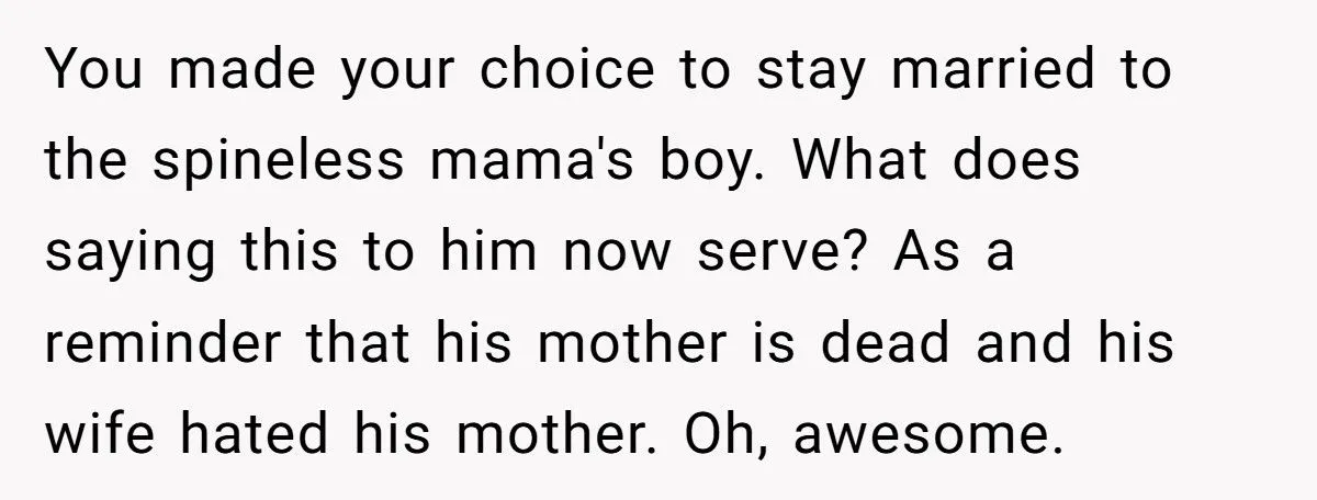 Wife Snaps At Drunk Husband, Says She’s Glad His Toxic Mom Died Before Meeting Their Baby Generated by Aubtu.biz