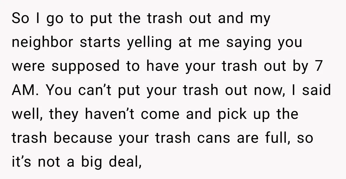 Petty Neighbor Said She Couldn’t Put Out Trash Late, So She Put His Entire Pickup On “Vacation” Generated by Aubtu.biz