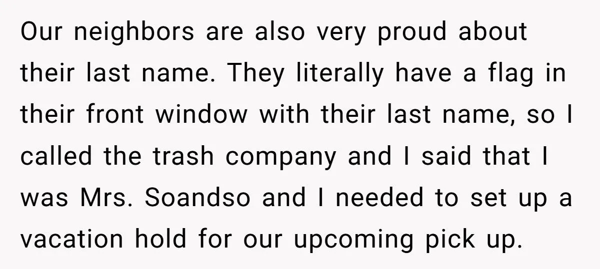 Petty Neighbor Said She Couldn’t Put Out Trash Late, So She Put His Entire Pickup On “Vacation” Generated by Aubtu.biz