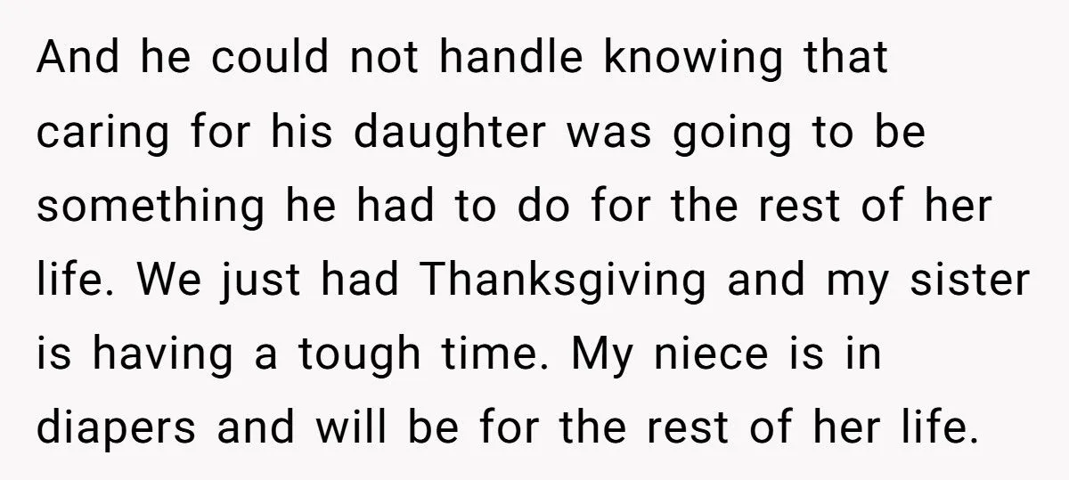 A Redditor’s Thanksgiving Explodes into Drama After Sister Asks Him to Care for Her Disabled Daughter
