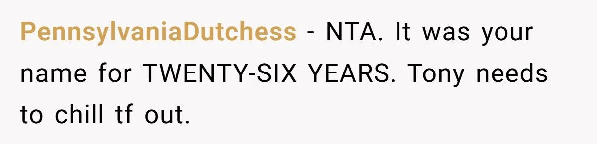 She Refuses to Drop Her Ex-Husband’s Last Name After 26 Years of Marriage