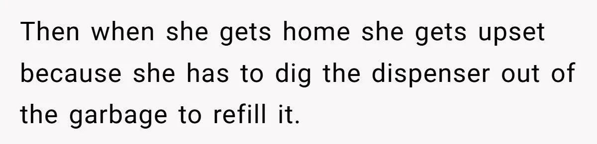 This Husband Throws Away Empty Soap Dispensers After His Wife Refuses to Refill Them – Is He the One at Fault?