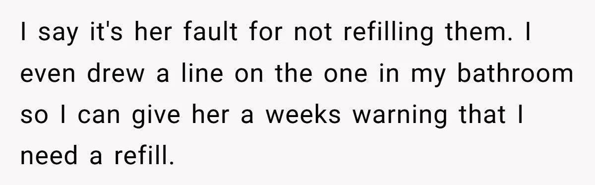 This Husband Throws Away Empty Soap Dispensers After His Wife Refuses to Refill Them – Is He the One at Fault?