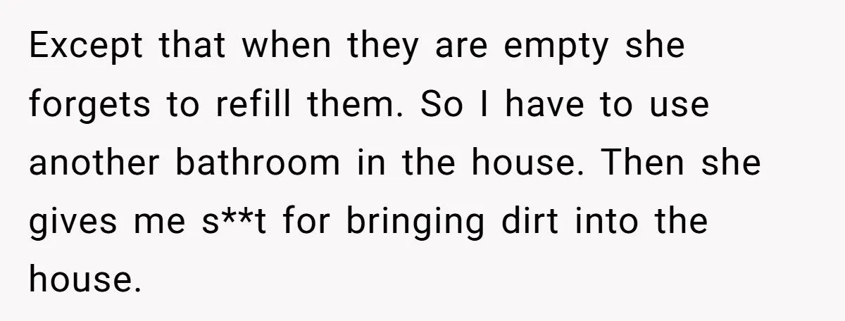This Husband Throws Away Empty Soap Dispensers After His Wife Refuses to Refill Them – Is He the One at Fault?