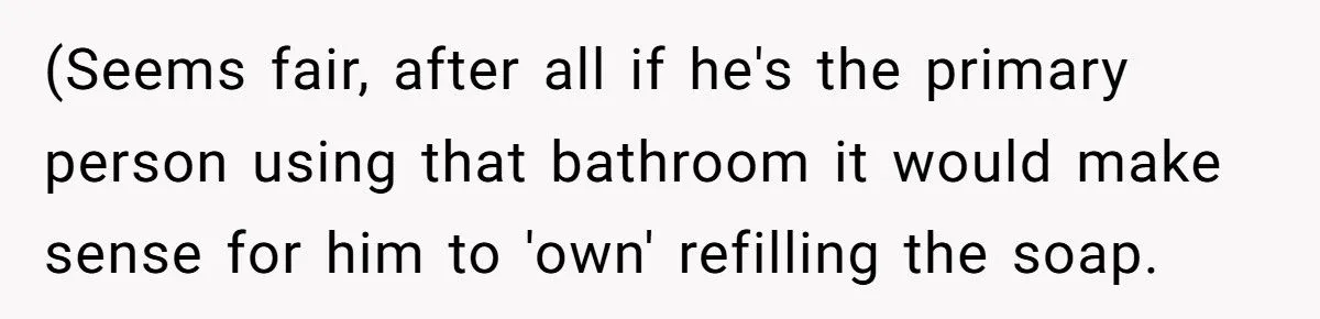 This Husband Throws Away Empty Soap Dispensers After His Wife Refuses to Refill Them – Is He the One at Fault?