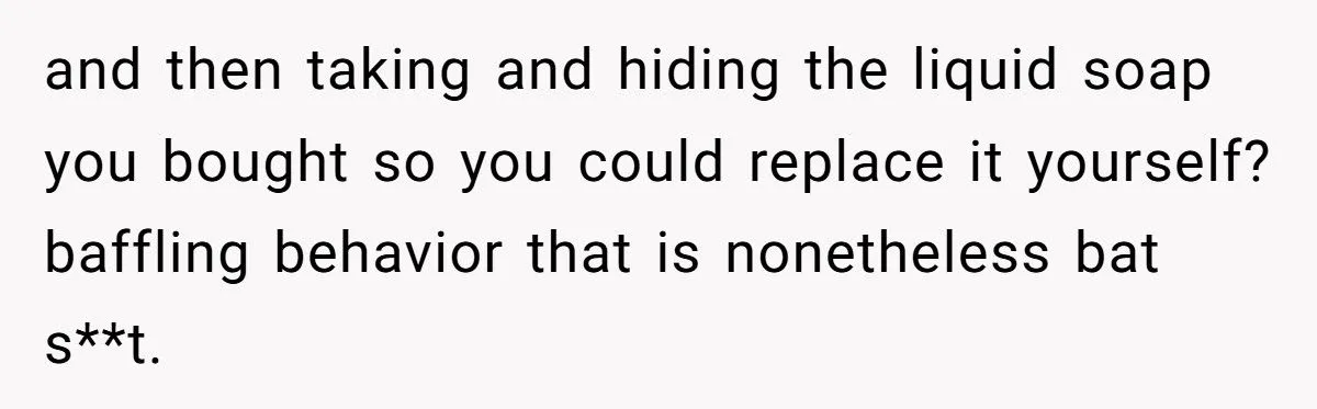 This Husband Throws Away Empty Soap Dispensers After His Wife Refuses to Refill Them – Is He the One at Fault?