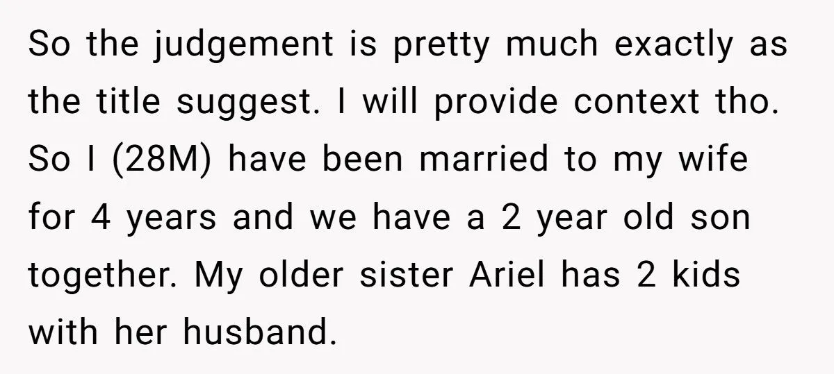 A Man Banned His Sister from Meeting His Toddler and Threatened Divorce Over Hidden Baby Photos