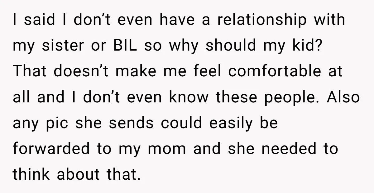 A Man Banned His Sister from Meeting His Toddler and Threatened Divorce Over Hidden Baby Photos