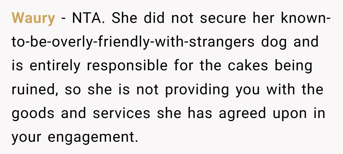 Gender Reveal Cupcakes Ruined By Dog Lead To Payment Dispute