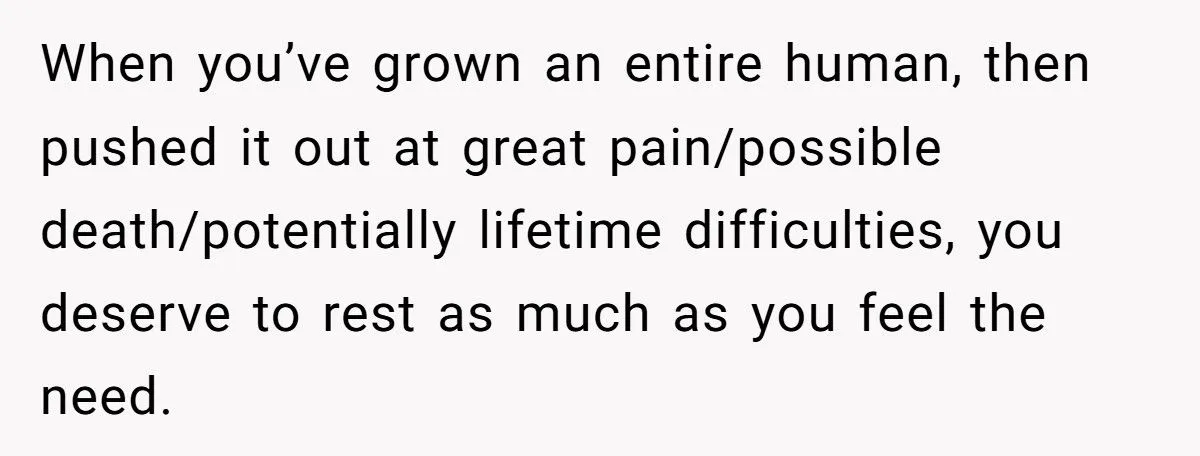 She Wanted a Month of Post-Baby Confinement - Her Husband Thought It Was “Unnecessary”