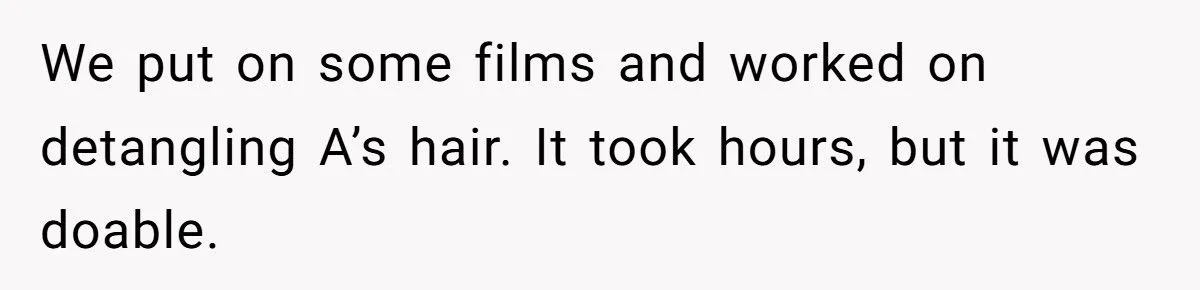 This Woman Spent Hours Detangling Her Daughter’s Friend’s Matted Hair