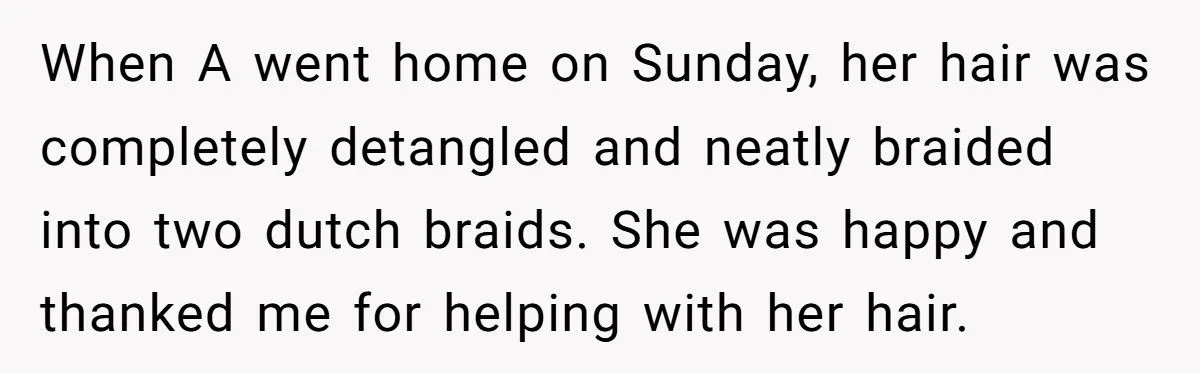 This Woman Spent Hours Detangling Her Daughter’s Friend’s Matted Hair