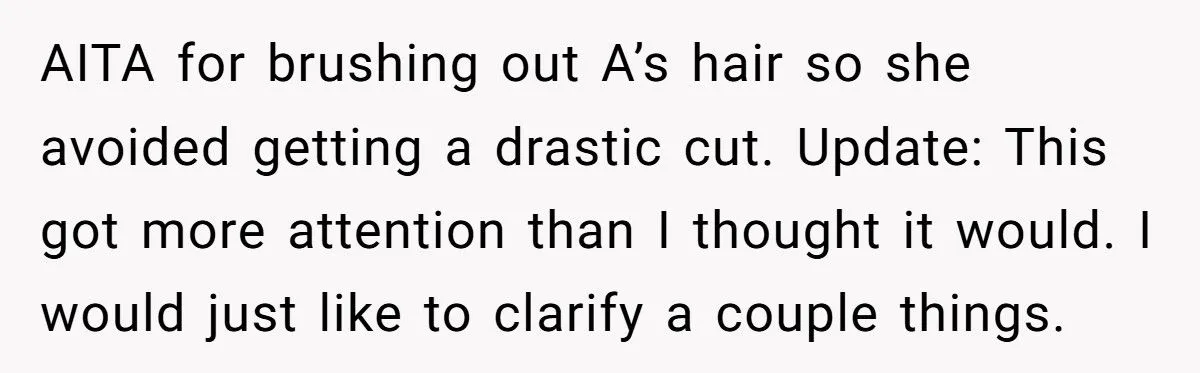 This Woman Spent Hours Detangling Her Daughter’s Friend’s Matted Hair