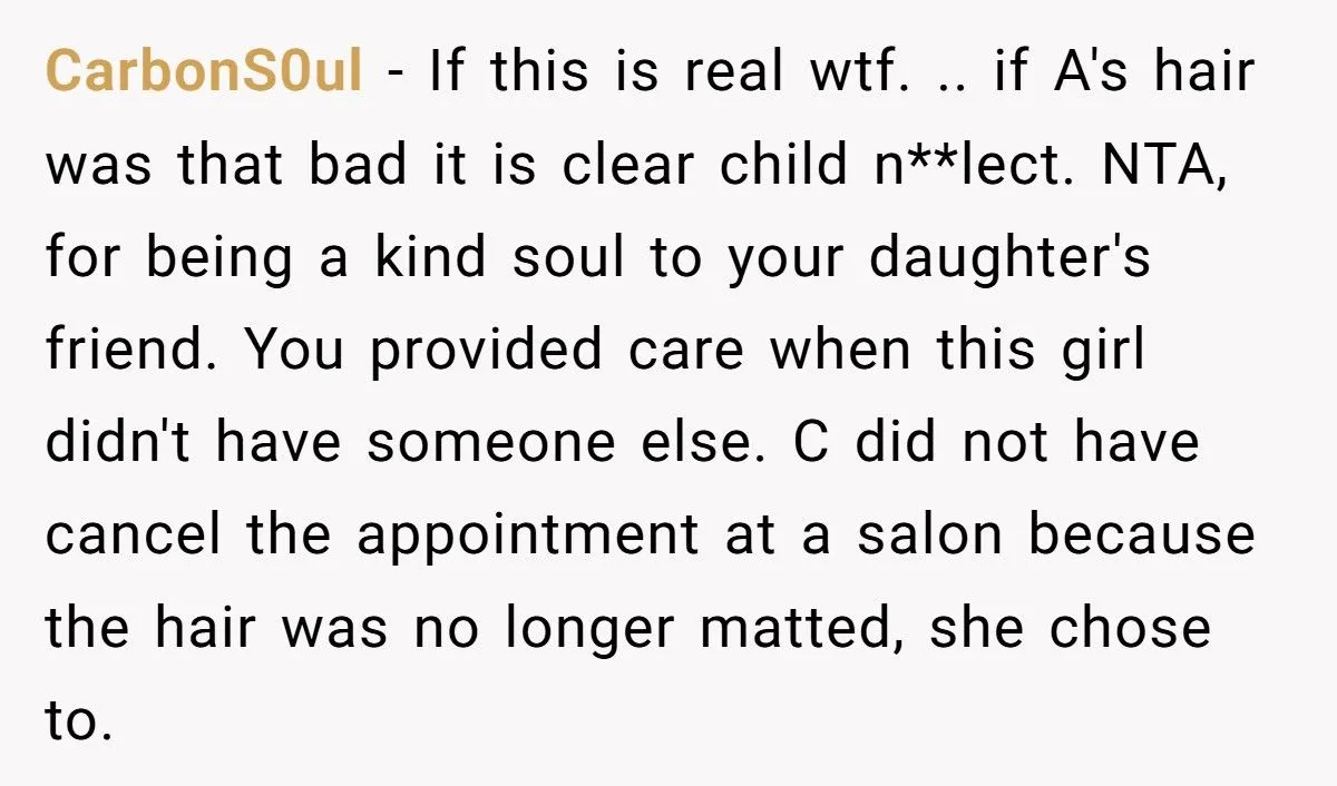 This Woman Spent Hours Detangling Her Daughter’s Friend’s Matted Hair