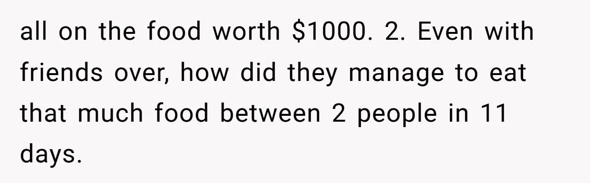 Woman Sends Boyfriend a $1,000 Bill After He and His Daughter Ate Nearly All Her Family’s Food