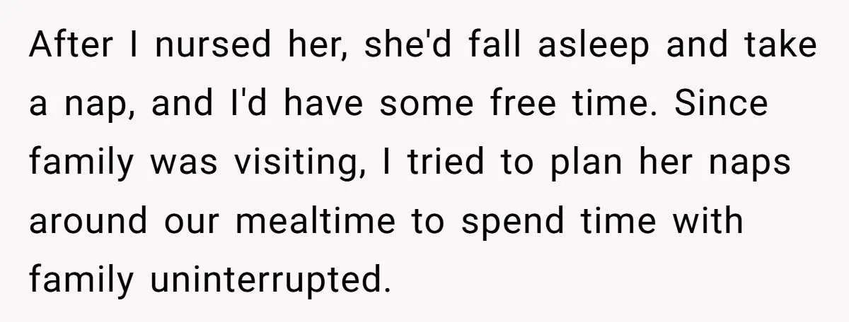 A New Mom’s Topless Table Stunt Shut Down Her MIL’s Dinner Demands