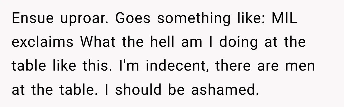 A New Mom’s Topless Table Stunt Shut Down Her MIL’s Dinner Demands