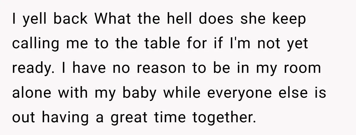 A New Mom’s Topless Table Stunt Shut Down Her MIL’s Dinner Demands