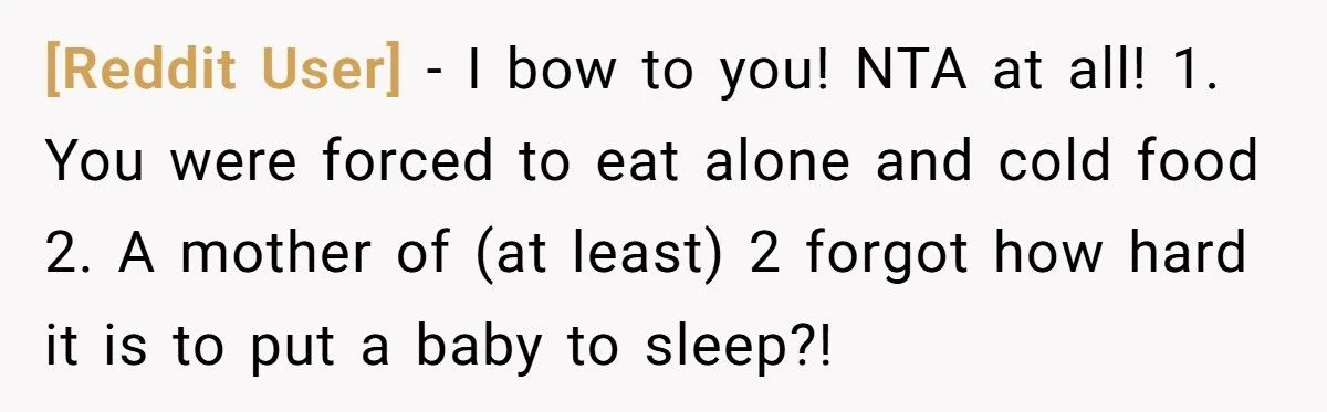 A New Mom’s Topless Table Stunt Shut Down Her MIL’s Dinner Demands