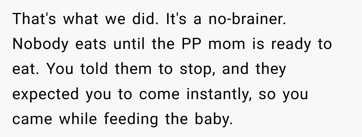 A New Mom’s Topless Table Stunt Shut Down Her MIL’s Dinner Demands