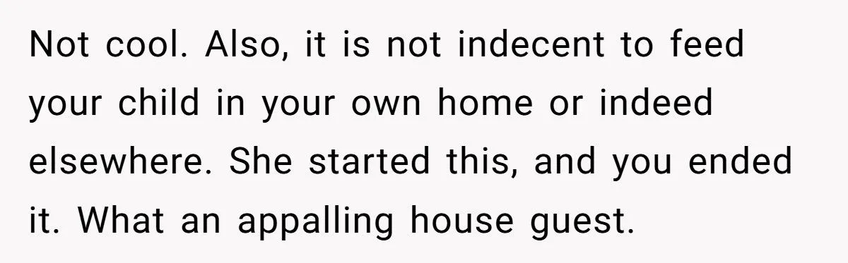 A New Mom’s Topless Table Stunt Shut Down Her MIL’s Dinner Demands