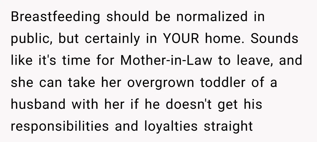 A New Mom’s Topless Table Stunt Shut Down Her MIL’s Dinner Demands