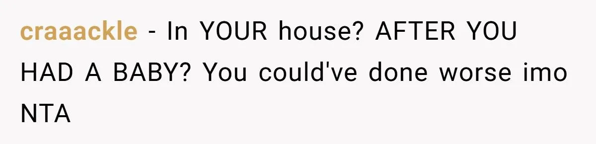 A New Mom’s Topless Table Stunt Shut Down Her MIL’s Dinner Demands