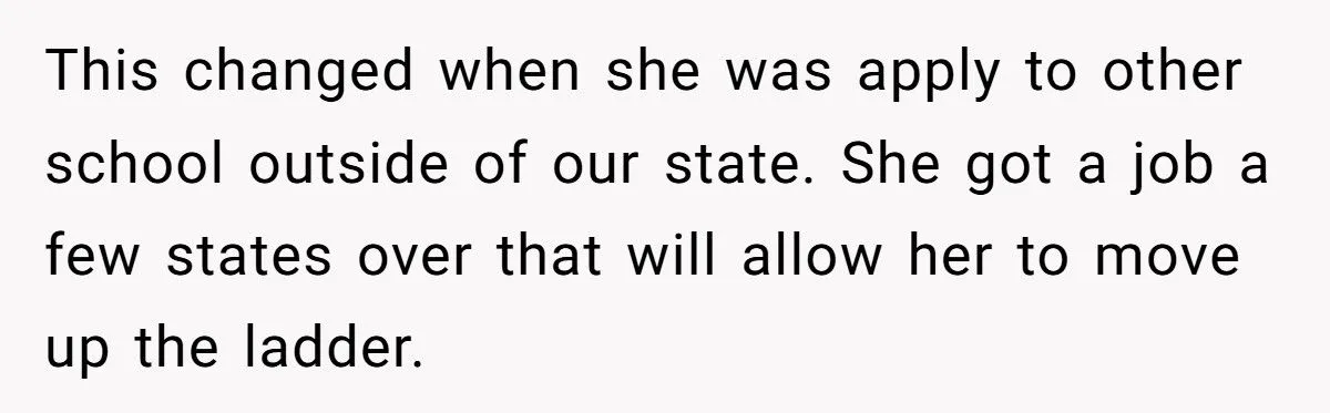 Husband Tells Wife to Forget Her Career Dreams Because His Job Pays the Bills