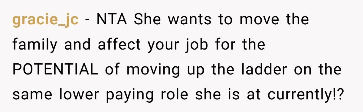 Husband Tells Wife to Forget Her Career Dreams Because His Job Pays the Bills