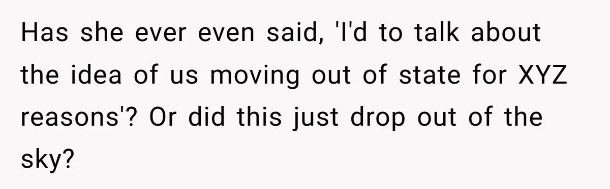 Husband Tells Wife to Forget Her Career Dreams Because His Job Pays the Bills