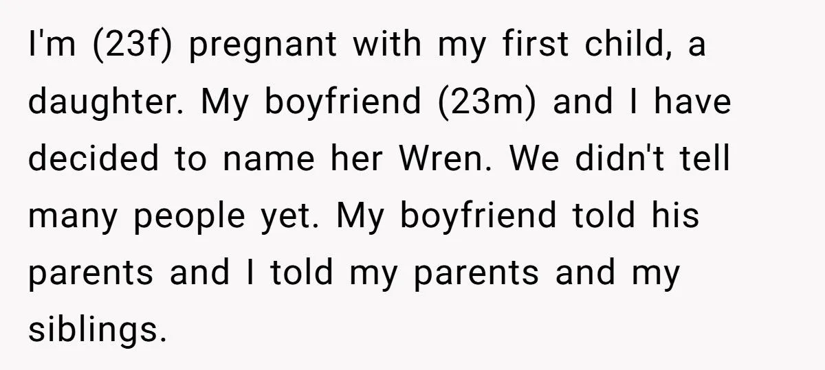 She Chose to Keep Her Daughter’s Name Despite Her Sister Hoping to Use It One Day