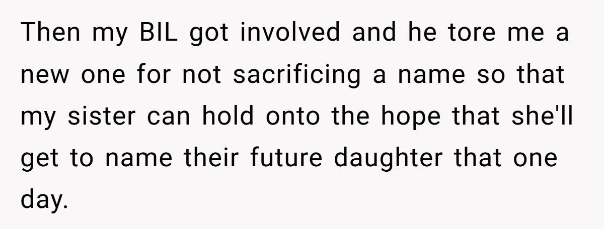 She Chose to Keep Her Daughter’s Name Despite Her Sister Hoping to Use It One Day