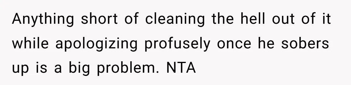 She Made Her Husband Sleep in the Guest Room After He Refused to Clean Up His Own Vomit