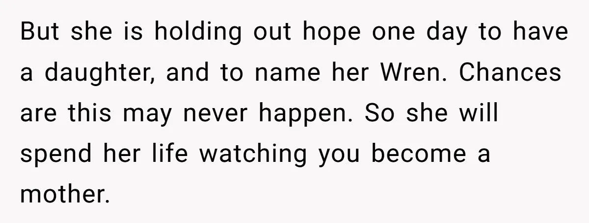 She Chose to Keep Her Daughter’s Name Despite Her Sister Hoping to Use It One Day