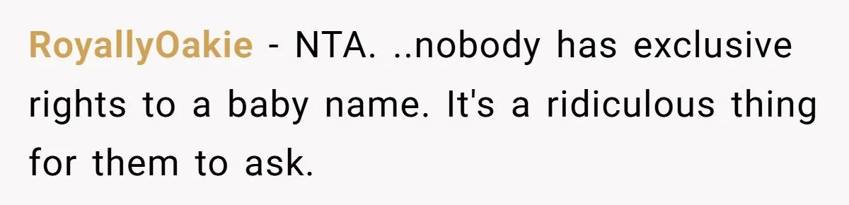 She Chose to Keep Her Daughter’s Name Despite Her Sister Hoping to Use It One Day