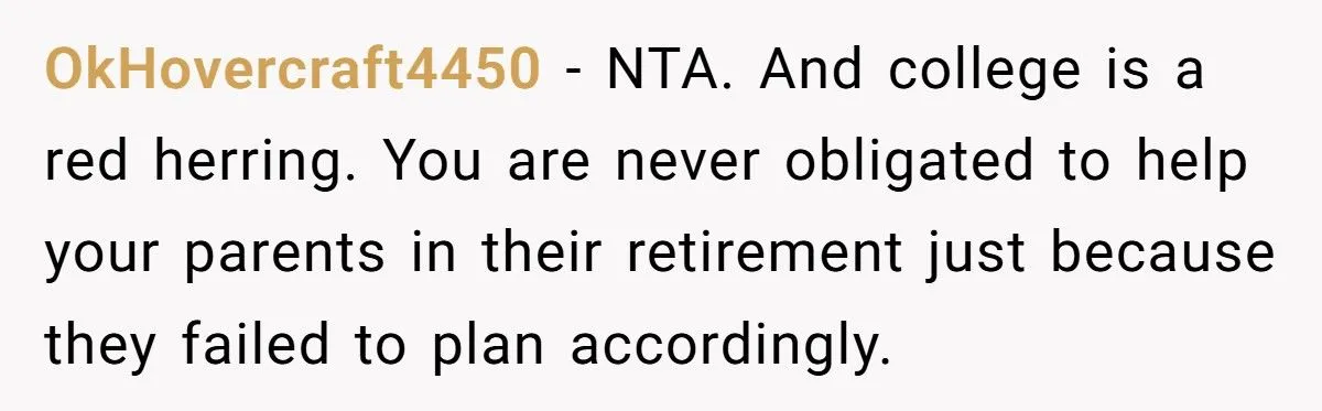 26-Year-Old Daughter Refuses to Fund Her Parents’ Lavish Retirement After Working Through College - Family Explodes