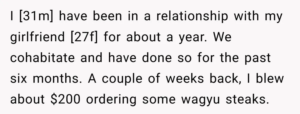 Girlfriend Burned His $200 Wagyu Steaks Out of Spite - So He Canceled Her Birthday Dinner