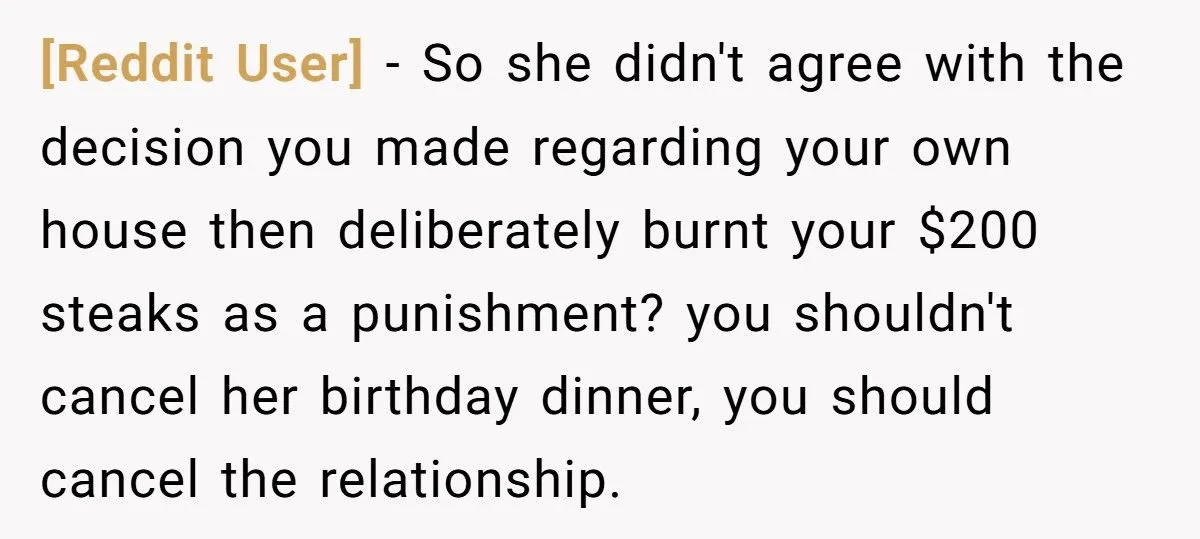 Girlfriend Burned His $200 Wagyu Steaks Out of Spite - So He Canceled Her Birthday Dinner